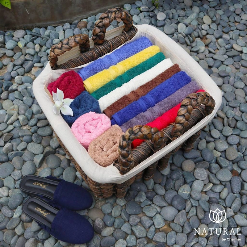 Product image Chalmer - Handuk Mandi Natural by Chalmer 50 x 100cm Ukuran Medium Handuk Travel Kualitas Premium Salmon Pink