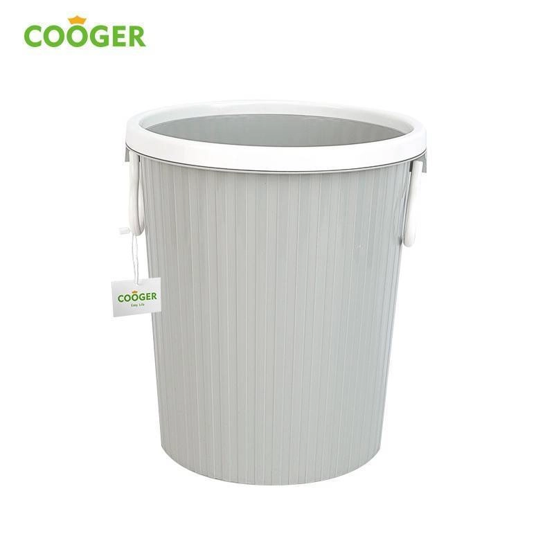 Product image COOGER Small Pressed Ring Dustbin 17 x 17 x 24.5cm Gray