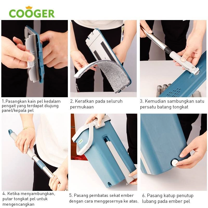 Product image COOGER Mop Cmo4613 25 x 25 x 42 cm Blue