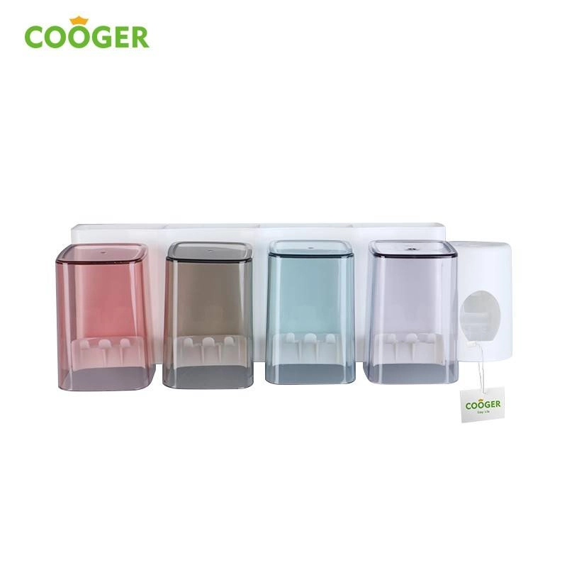 Product image COOGER Non-Perforated Toothbrush Holder And Cup Set-2s 37 x 13 x 18cm Putih