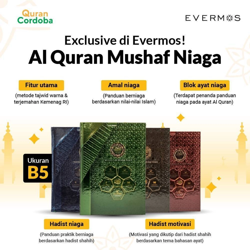 Product image Cordoba X- Al Quran Mushaf Niaga B5 B5 Hijau