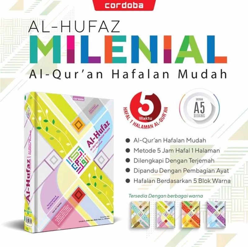 Product image Cordoba Al-Quran Al Hufaz Milenial Hafalan Mudah 5 Waktu Hafal 1 Halaman (A5)