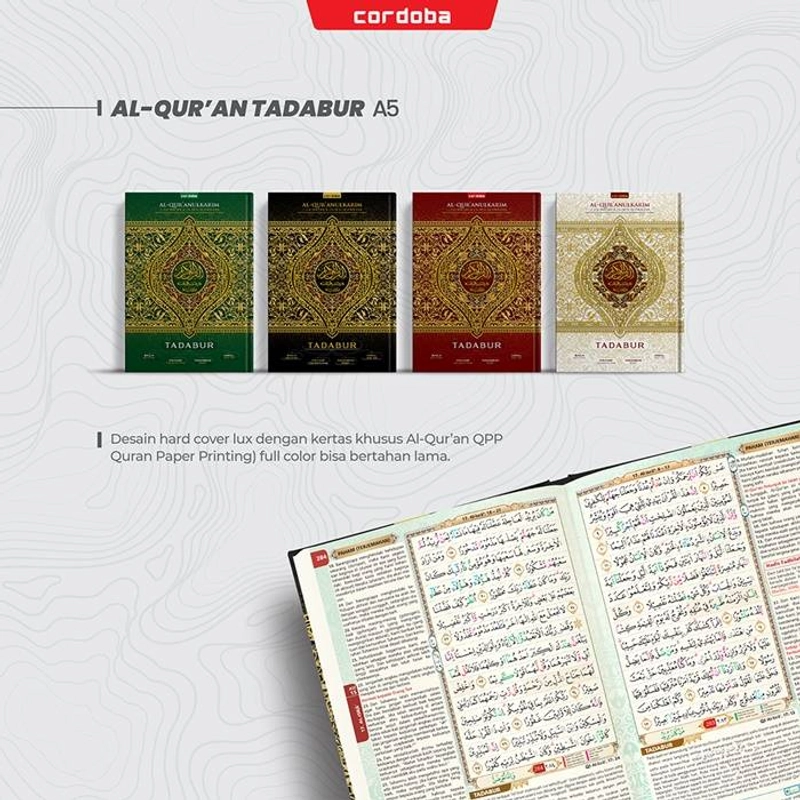 Product image Cordoba - Al Quran Tadabur Amal Terjemah Tajwid Warna A5 Random