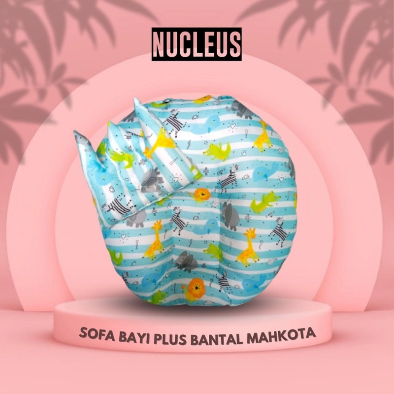 Product image Nucleus - [Paket Usaha 6pcs] Nucleus - Sofa Bayi Plus Bantal Mahkota Super Empuk 65 Random