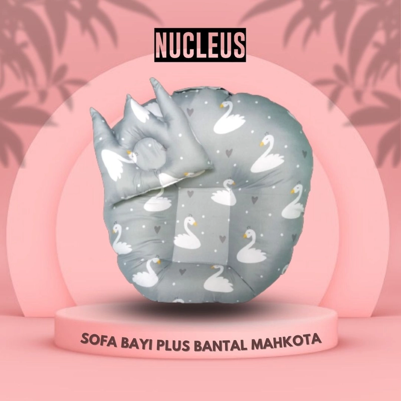 Product image Nucleus - [Paket Usaha 6pcs] Nucleus - Sofa Bayi Plus Bantal Mahkota Super Empuk 65 Random