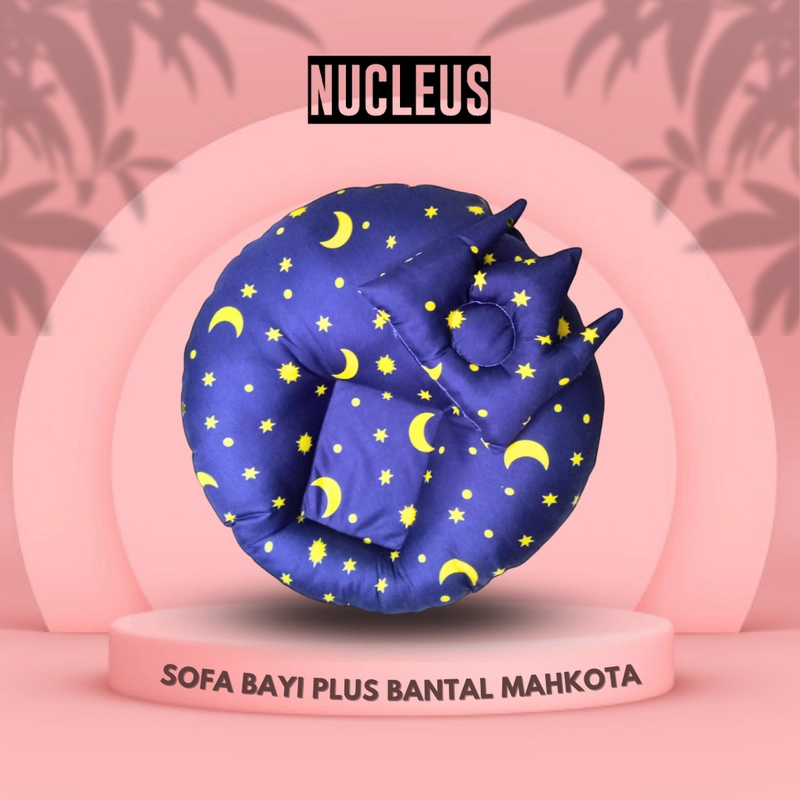 Product image Nucleus - [Paket Usaha 6pcs] Nucleus - Sofa Bayi Plus Bantal Mahkota Super Empuk 65 Random