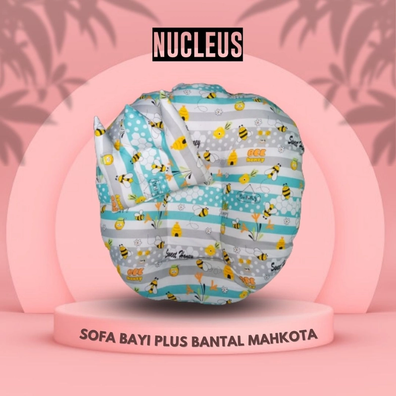 Product image Nucleus - [Paket Usaha 6pcs] Nucleus - Sofa Bayi Plus Bantal Mahkota Super Empuk 65 Random