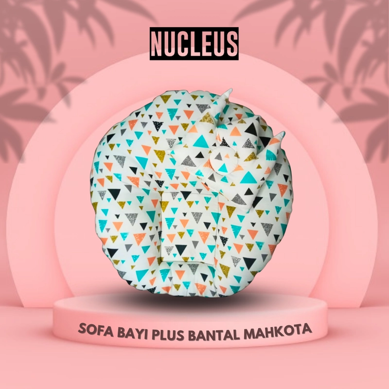 Product image Nucleus - [Paket Usaha 6pcs] Nucleus - Sofa Bayi Plus Bantal Mahkota Super Empuk 65 Random