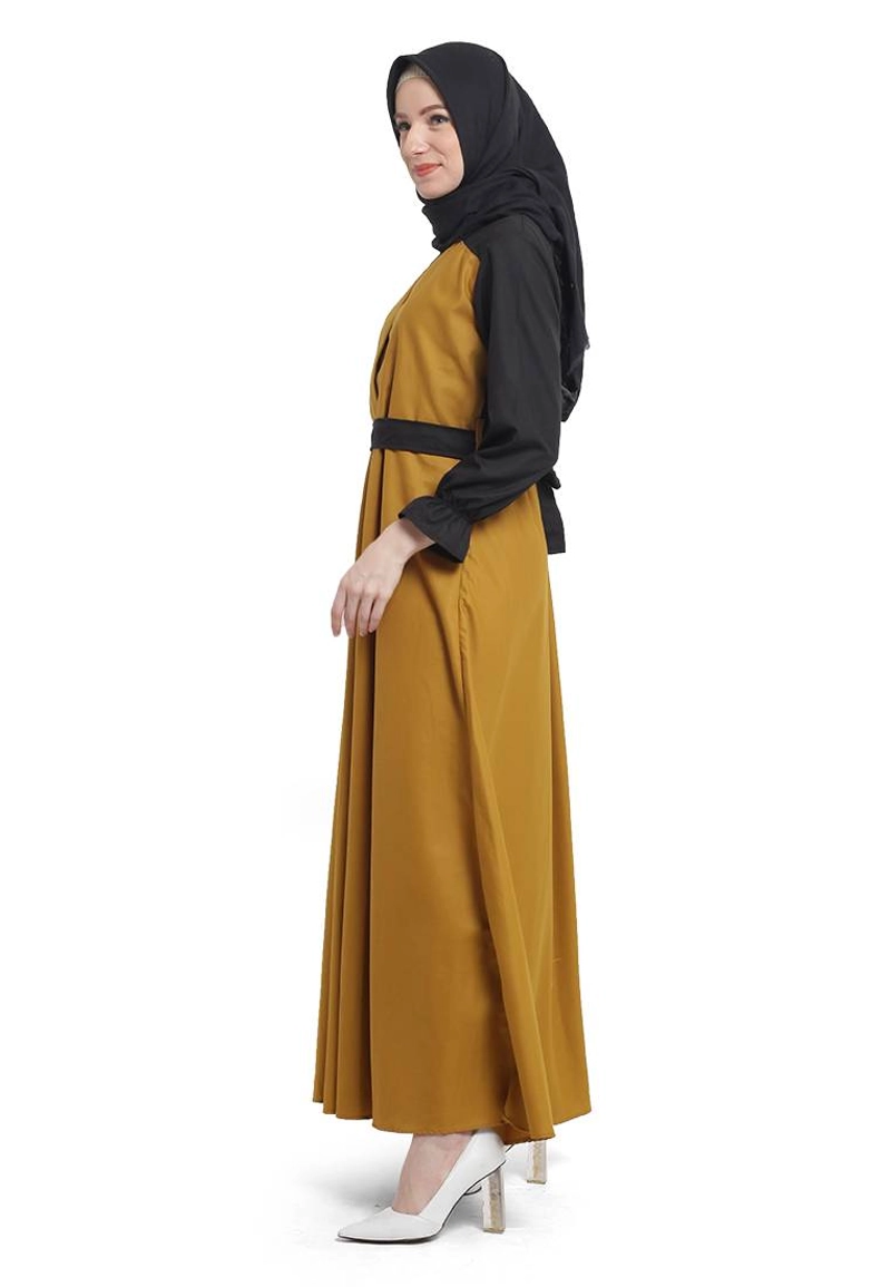 Product image CBR Six - Gamis Wanita Katun Okc609 All Size Fit L Kuning