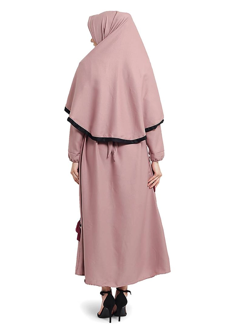 Product image CBR Six - Gamis Wanita Moscrepe Bonus Kerudung Opc019 All Size Fit L Dusty