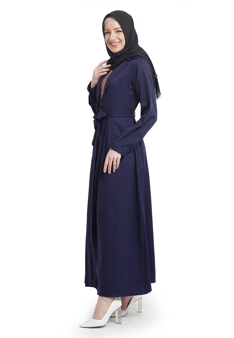 Product image CBR Six - Gamis Wanita Moscrepe Okc612 All Size Fit L Navy