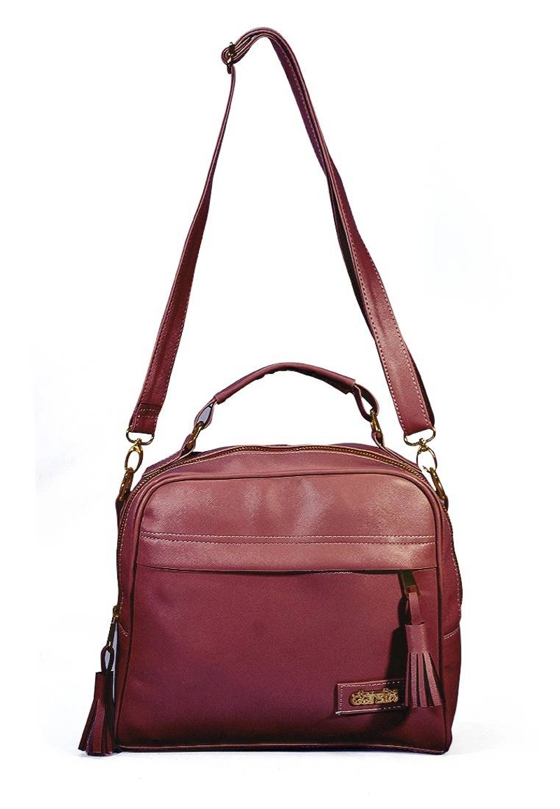 Product image CBR Six - Tas Selempang Wanita Syntetic Leatther BTC865 AS (27X3X19) Maroon