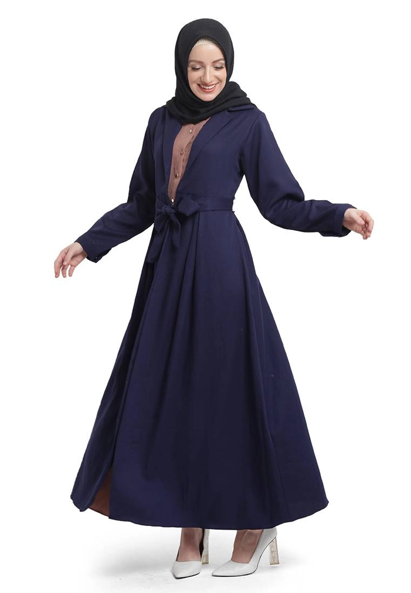 Product image CBR Six - Gamis Wanita Moscrepe Okc612 All Size Fit L Navy