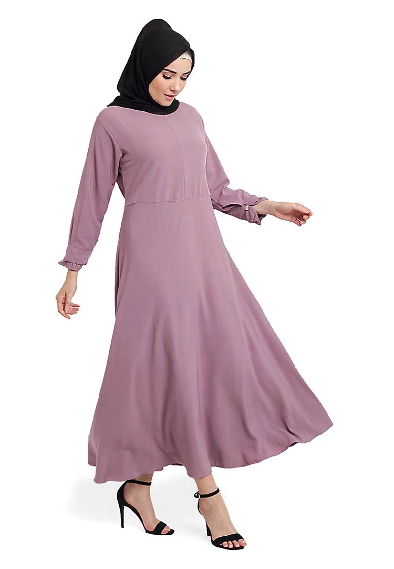 Product image CBR Six - Gamis Wanita Moscrepe Opc007 All Size Fit L Ungu