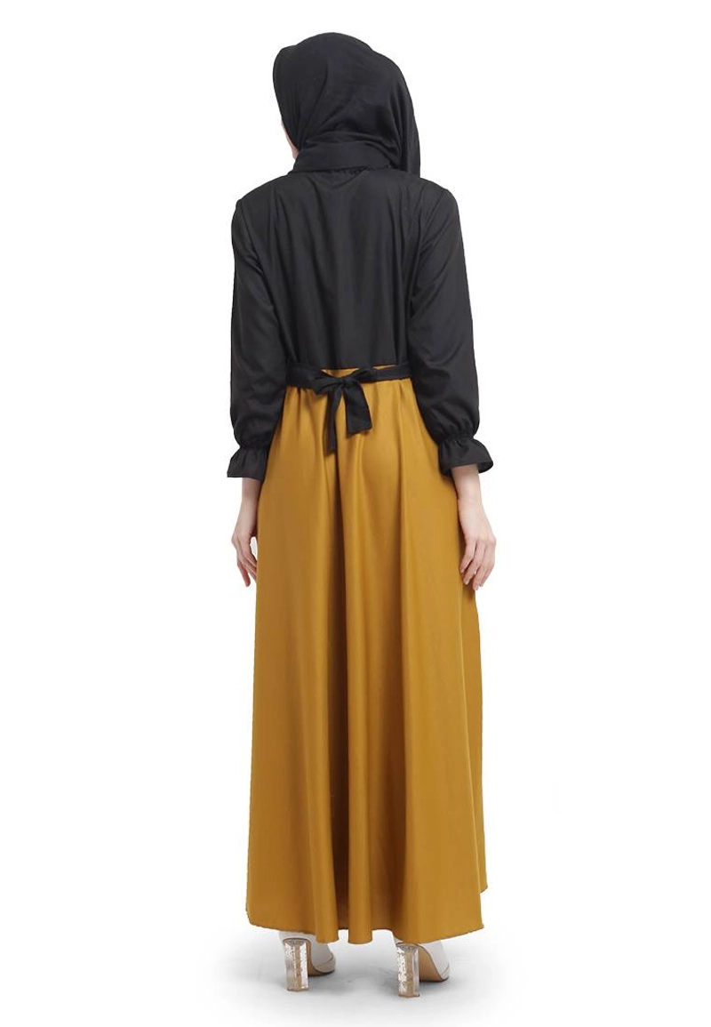 Product image CBR Six - Gamis Wanita Katun Okc609 All Size Fit L Kuning