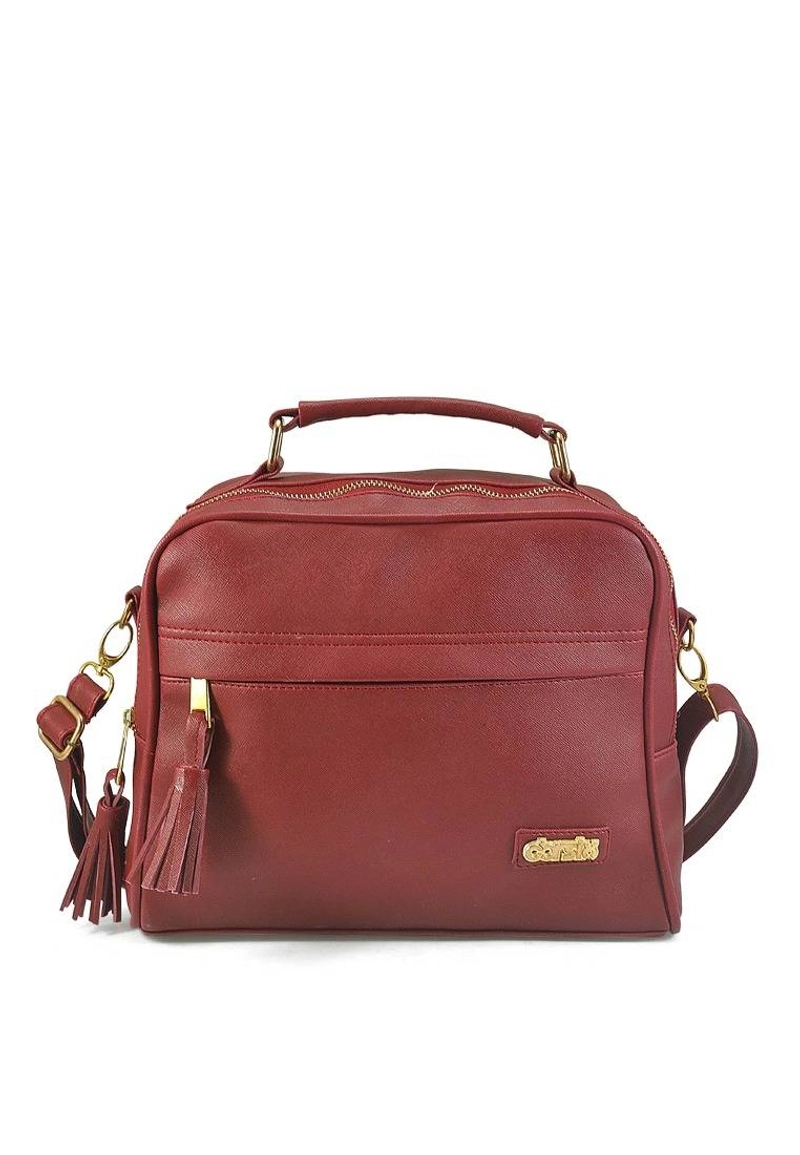Product image CBR Six - Tas Selempang Wanita Syntetic Leatther BTC865 AS (27X3X19) Maroon