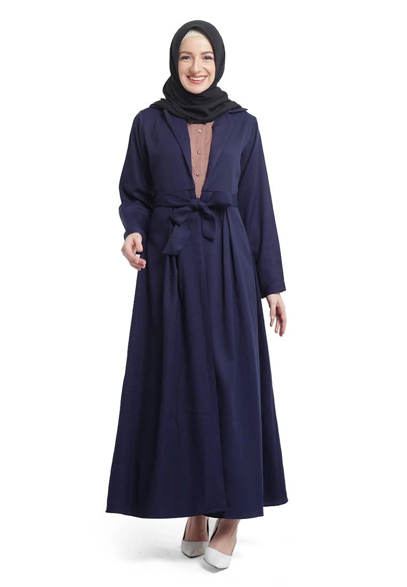 Product image CBR Six - Gamis Wanita Moscrepe Okc612 All Size Fit L Navy