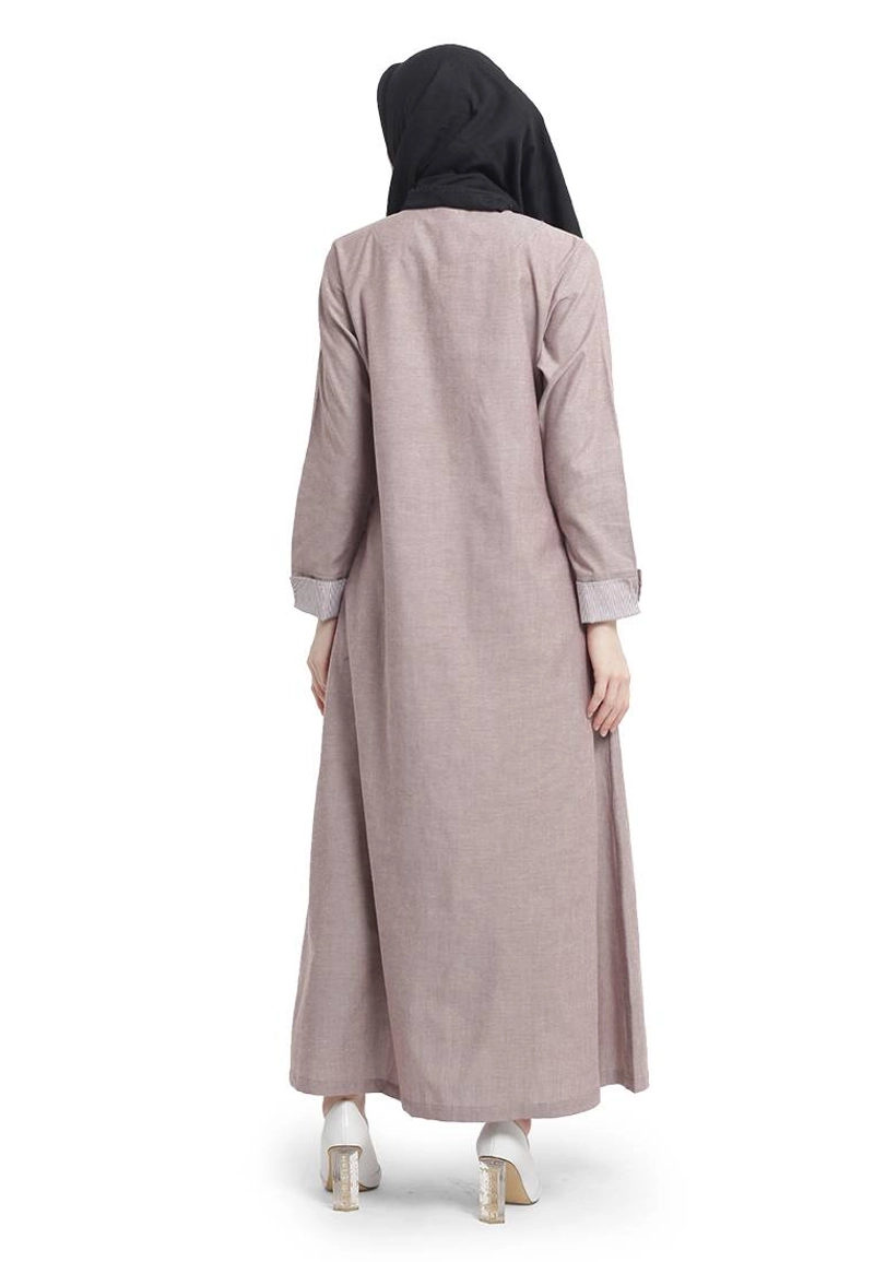 Product image CBR Six - Gamis Wanita Oxford Okc607 All Size Fit L Coklat