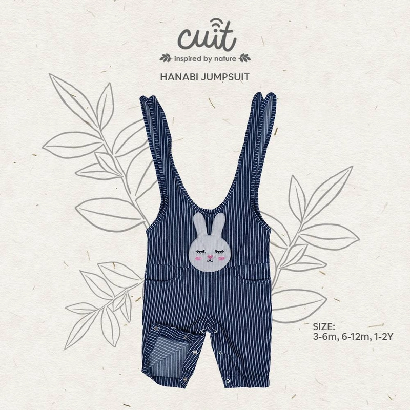 Product image CUIT Baby 3 Bulan-2 Tahun Hanabi Jumpsuit Denim Anak Unisex Take Series S (3-6 bulan) Navy