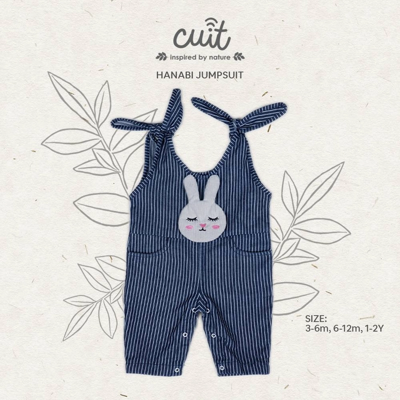 Product image CUIT Baby 3 Bulan-2 Tahun Hanabi Jumpsuit Denim Anak Unisex Take Series S (3-6 bulan) Navy