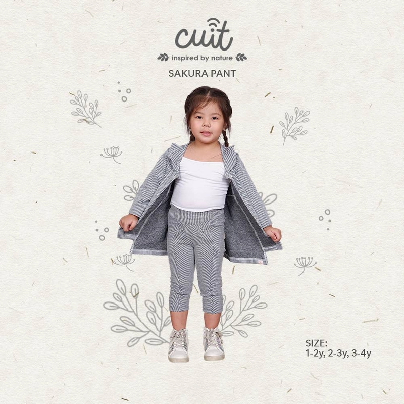 Product image CUIT Baby 1-4 Tahun Sakura Celana High Waist Pants Kiku Series L (12-24 bulan) White