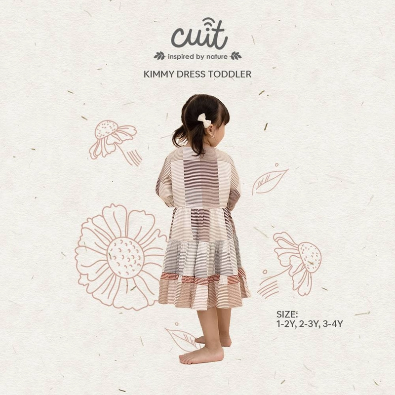 Product image CUIT Baby Kimmy Dress Anak Perempuan 1-4 tahun L (12-24 bulan) Pastel Earth