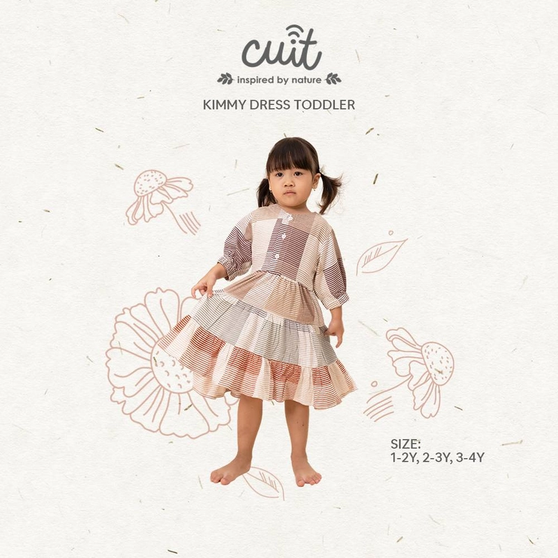 Product image CUIT Baby Kimmy Dress Anak Perempuan 1-4 tahun L (12-24 bulan) Pastel Earth