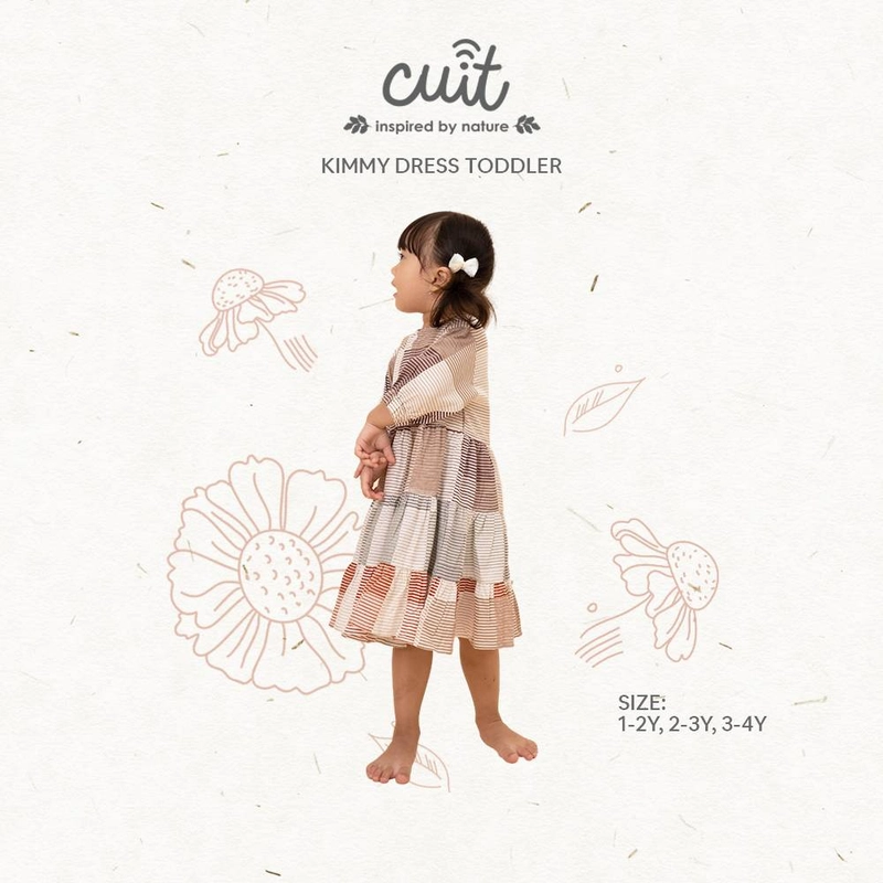 Product image CUIT Baby Kimmy Dress Anak Perempuan 1-4 tahun L (12-24 bulan) Pastel Earth