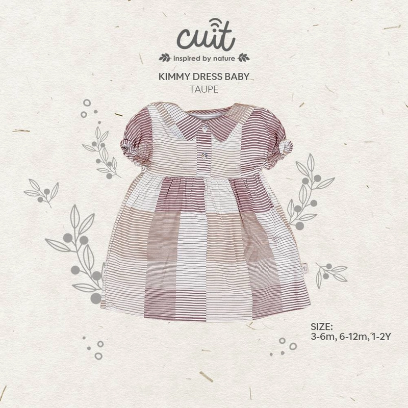 Product image CUIT Baby 3 Bulan-2 Tahun Kimmy Dress Anak Perempuan M (6-12 bulan) Taupe
