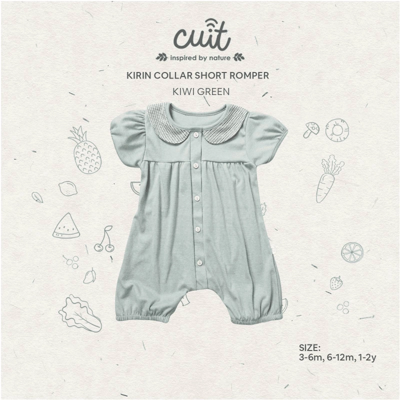 Product image CUIT Baby 3 Bulan - 2 Tahun Kirin Collar Romper Jumper Bayi Perempuan Kerah S green