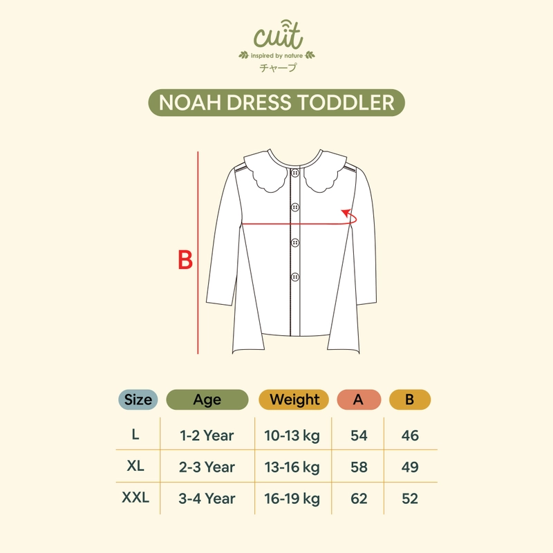 Product image CUIT Baby 1-4 Tahun Noah Blouse Kancing / Outer Anak Perempuan XL (2-3 tahun) Black