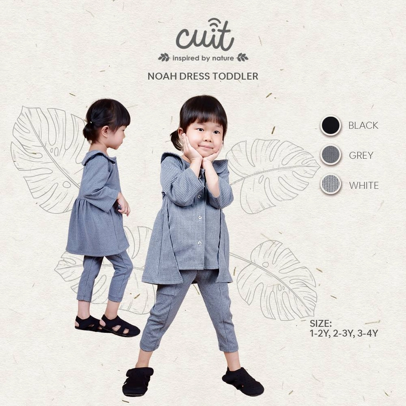 Product image CUIT Baby 1-4 Tahun Noah Blouse Kancing / Outer Anak Perempuan XL (2-3 tahun) Black