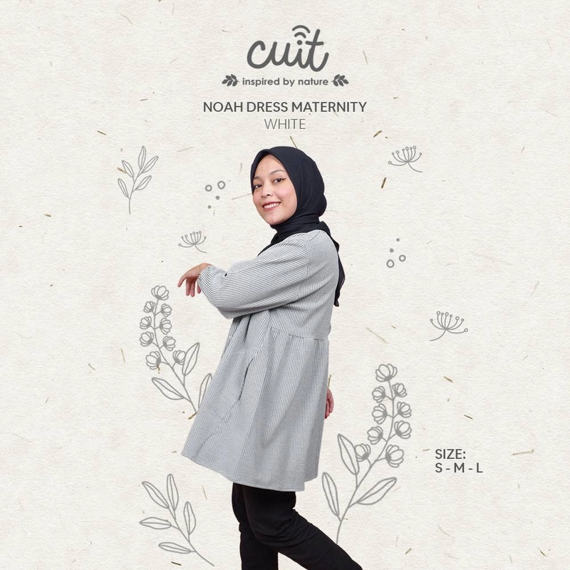 Product image CUIT Couple Noah Blouse Kancing / Outer Ibu Hamil Menyusui L White