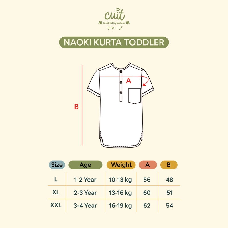 Product image CUIT Baby 1-4 Tahun Naoki Baju Koko Kemeja Kurta Anak Laki Laki XXL (3-4 tahun) Red