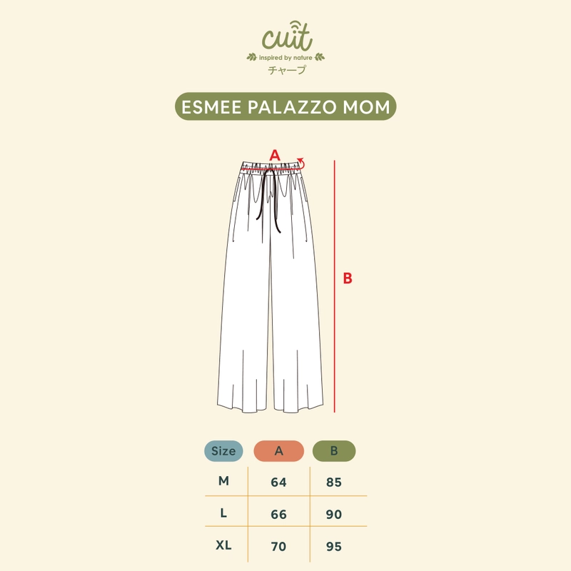 Product image ESMEE PALAZZO PANTS MOM XL Khaki