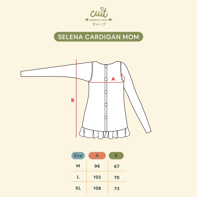 Product image SELENA CARDIGAN MOM M Khaki