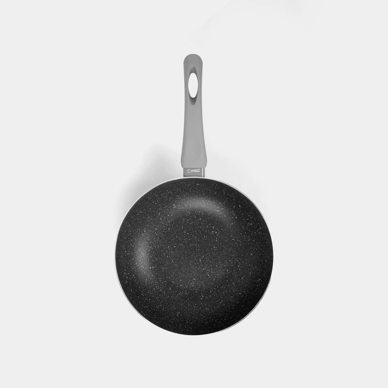 Product image Cypruz Official - Cypruz Press FRY Wok Featherlight Series 22cm (Grey) 24X1 FP-1032 FP-1032 Grey