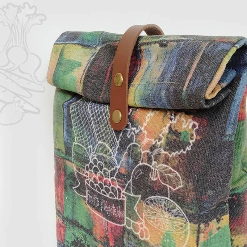 Product image Dewani - Lunch Bag SET Canvas Art 04, Tas bekal Kanvas, Pouch Canvas 37 x 21 x 9 cm Cream
