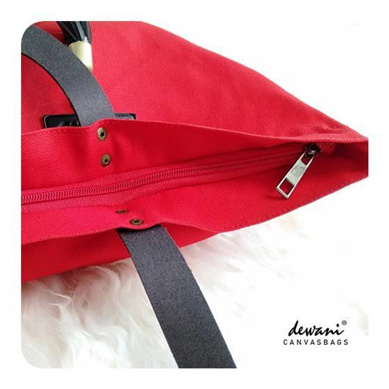 Product image Dewani Totebag Canvas CWL-Red 49 x 35 x 10cm