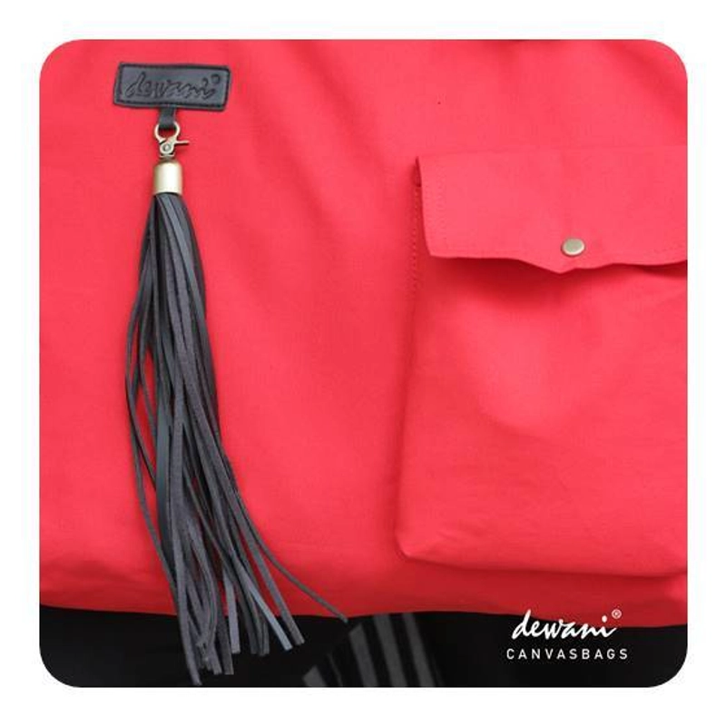 Product image Dewani Totebag Canvas CWL-Red 49 x 35 x 10cm