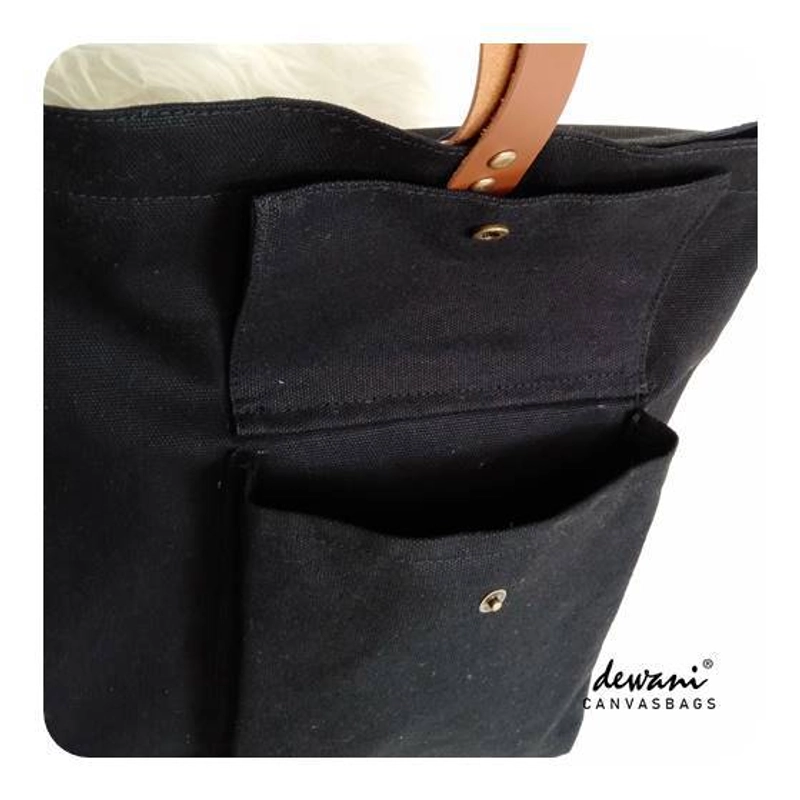 Product image Dewani Totebag Canvas CWL-Black 49 x 35 x 10cm