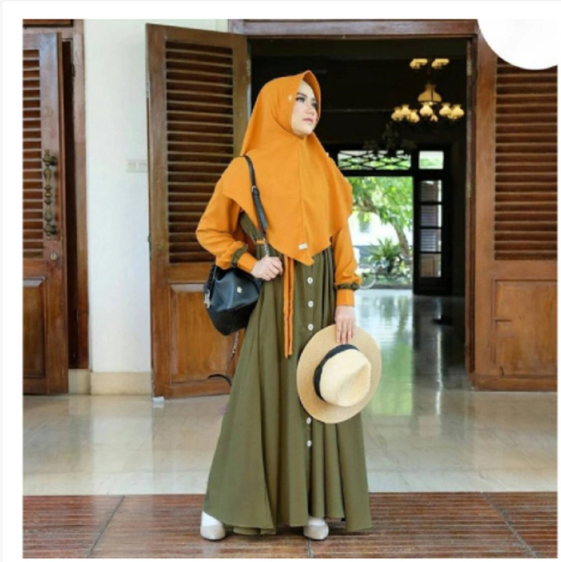 Product image Diesa - Gamis Mecca Syari Dress set Hijab M Army