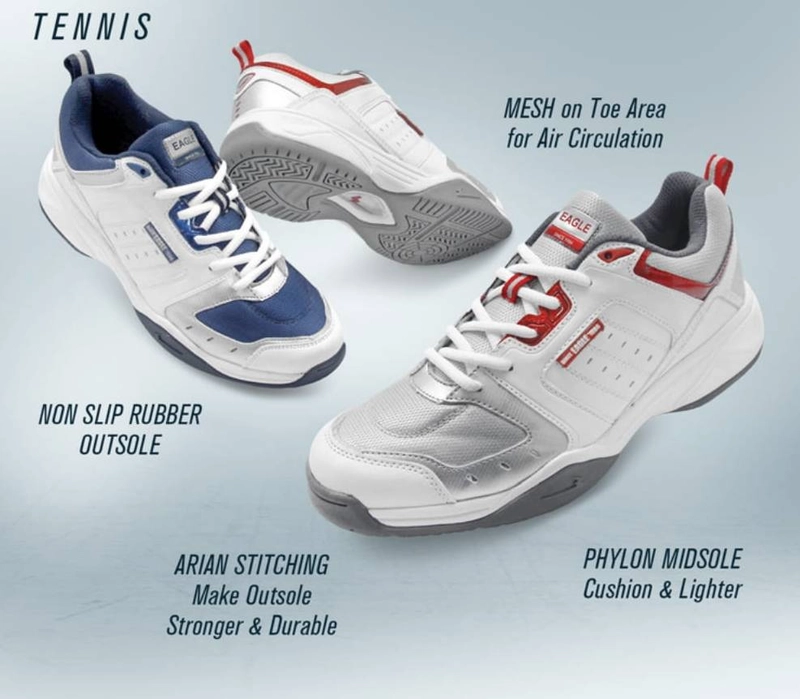 Product image Eagle - Sepatu Tennis GRAND GARDEN 39 Putih Abu