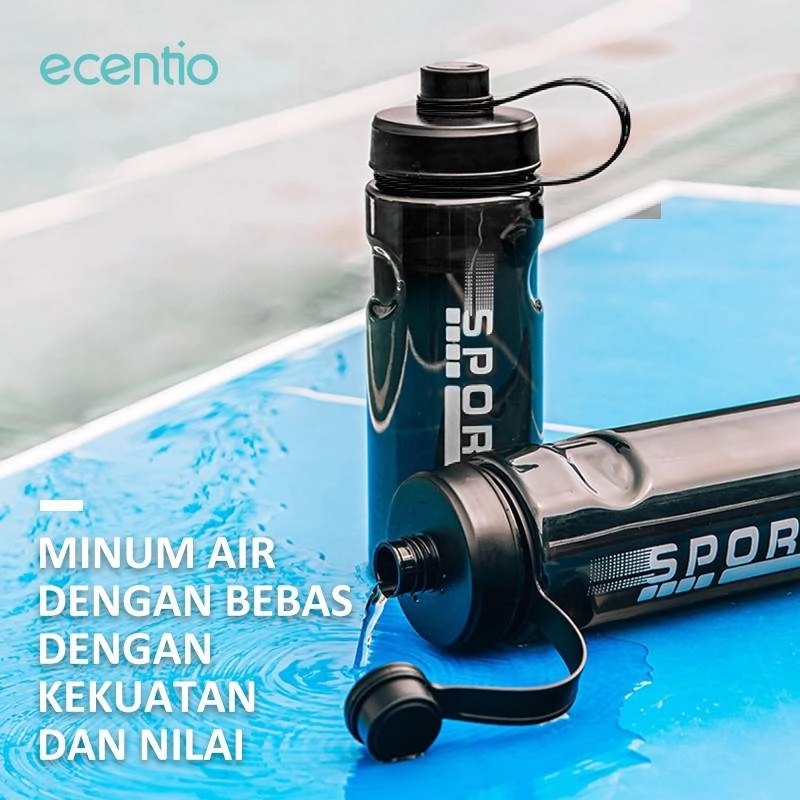 Product image Ecentio Surabaya - Sports Water Bottle 1300ml SWBE-0601 1300 ml Black