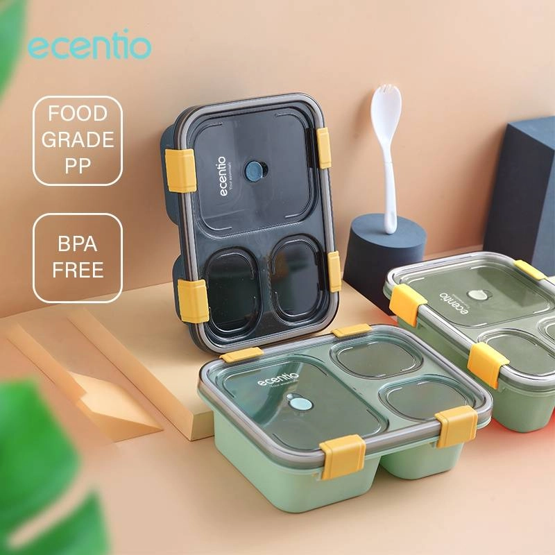 Product image Ecentio Surabaya - 3-compartment Lunch Box 3LBE-7301 1300 ml Dark Blue