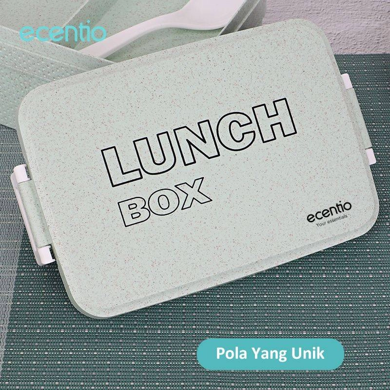 Product image Ecentio Double Plastic Lunch Boxes PLBE-2601 1000 ml Green