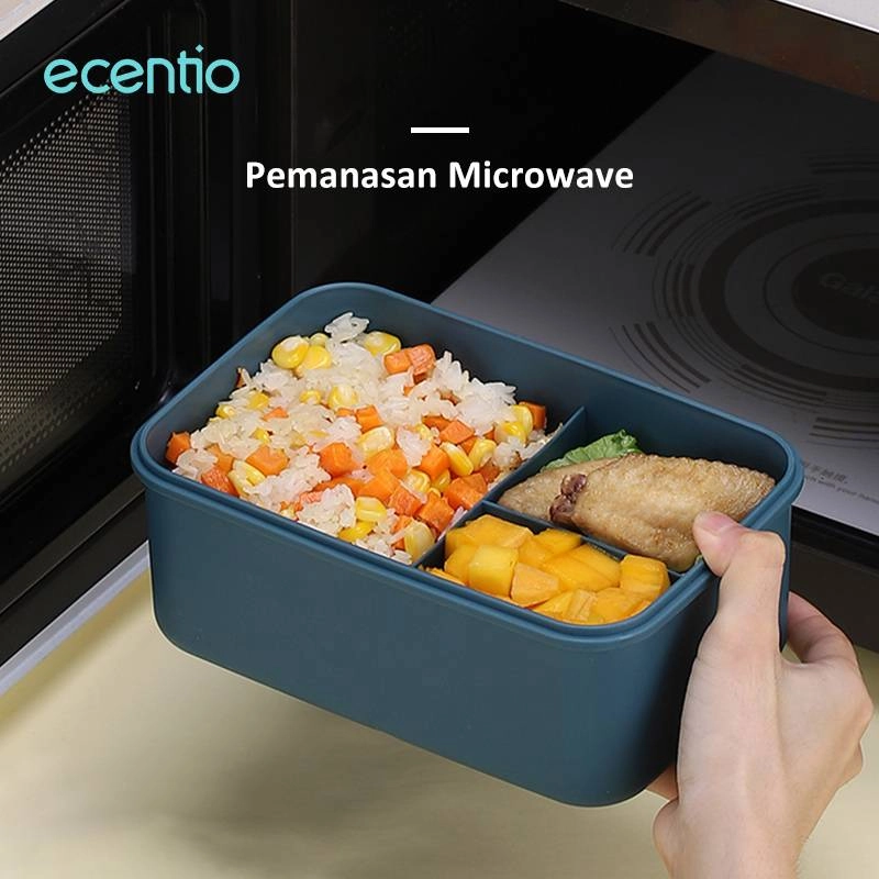 Product image ecentio Lunch box set with handle LBHE-7501 1000 ml Dark Blue