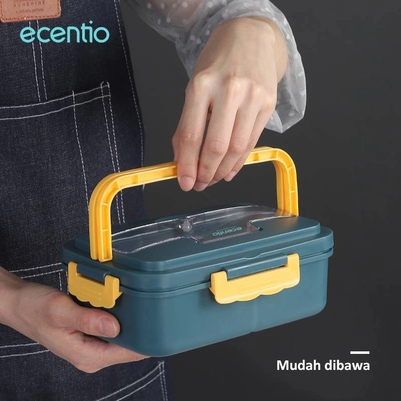 Product image ecentio Lunch box set with handle LBHE-7501 1000 ml Dark Blue