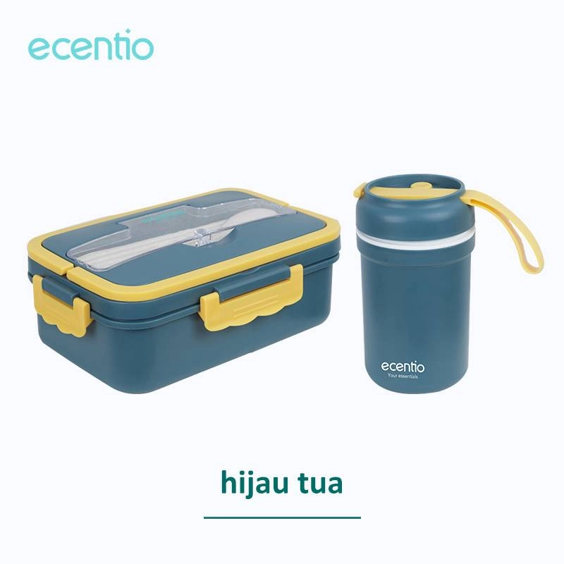 Product image ecentio Lunch box set with handle LBHE-7501 1000 ml Dark Blue