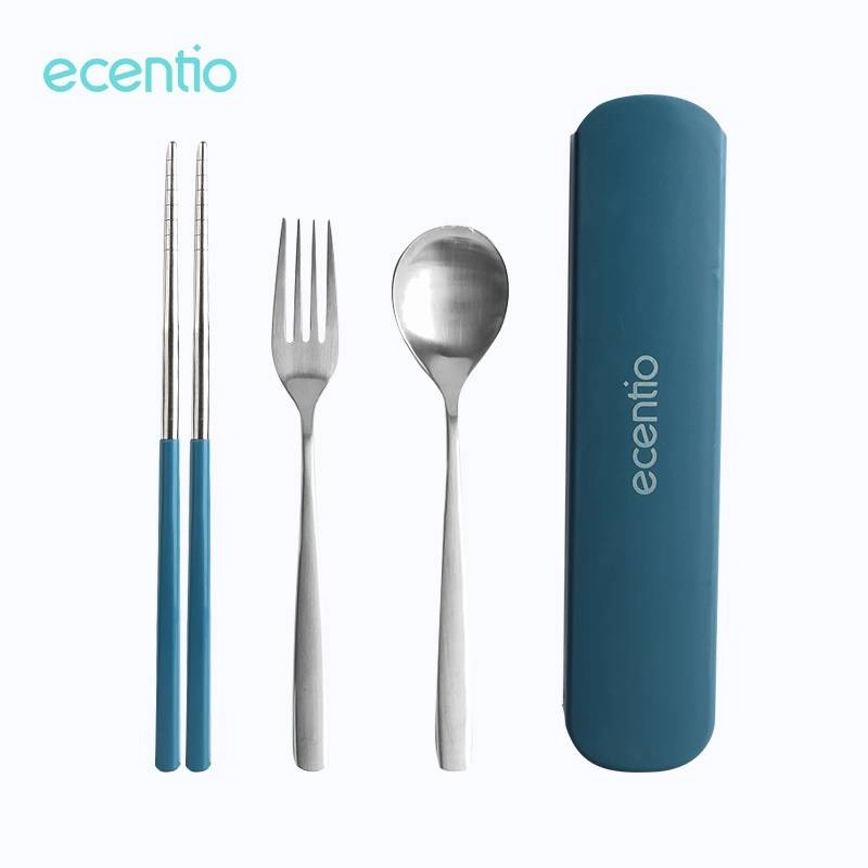 Product image ecentio Stainless Steel Tableware Sets 3PCS  ST3E-8701 20.0*4.5*2.5 Dark Green